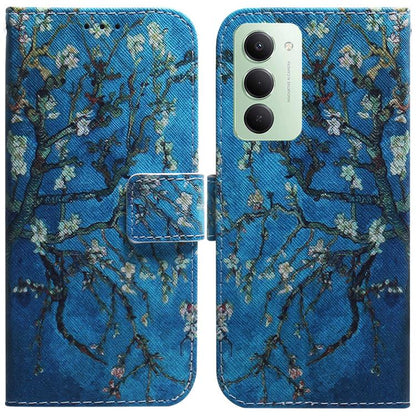 Coloured Drawing Flip Leather Phone Case, For Redmi 15C 5G / 4G EU 173mm / Poco C85 5G, For Redmi 15 5G Global / 15 4G SEA 169.5mm, For Redmi 15 5G / 4G EU 171mm, For Redmi Turbo 4 Pro / Xiaomi Poco F7, For Redmi Note 14 5G                             ...