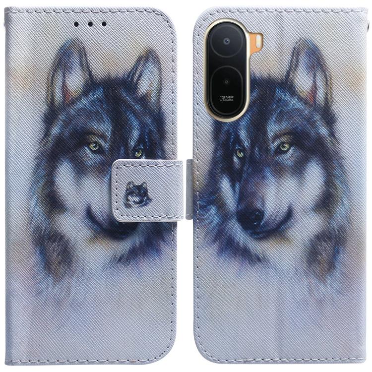 Coloured Drawing Flip Leather Phone Case, For Redmi A7 Pro 4G / 5G 171mm / Poco C85x 5G, For Redmi 15a 5G, For Redmi Turbo 5 Max 5G / Poco X8 Pro Max 5G, For Redmi Turbo 5 5G / Poco X8 Pro 5G, For Redmi Note 15 Pro+ 5G 163.3mm / Poco M8 Pro 5G         ...