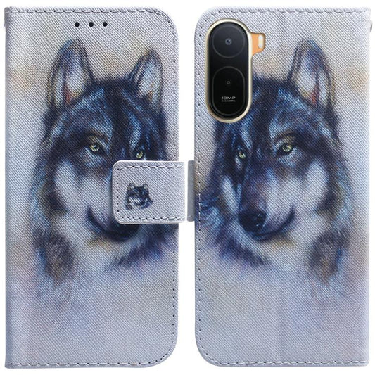 Coloured Drawing Flip Leather Phone Case, For Redmi A7 Pro 4G / 5G 171mm / Poco C85x 5G, For Redmi 15a 5G, For Redmi Turbo 5 Max 5G / Poco X8 Pro Max 5G, For Redmi Turbo 5 5G / Poco X8 Pro 5G, For Redmi Note 15 Pro+ 5G 163.3mm / Poco M8 Pro 5G         ...
