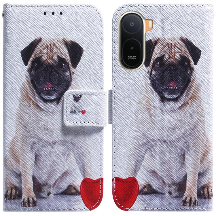 Coloured Drawing Flip Leather Phone Case, For Redmi A7 Pro 4G / 5G 171mm / Poco C85x 5G, For Redmi 15a 5G, For Redmi Turbo 5 Max 5G / Poco X8 Pro Max 5G, For Redmi Turbo 5 5G / Poco X8 Pro 5G, For Redmi Note 15 Pro+ 5G 163.3mm / Poco M8 Pro 5G         ...