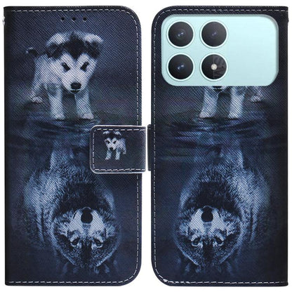 Coloured Drawing Flip Leather Phone Case, For Redmi A7 Pro 4G / 5G 171mm / Poco C85x 5G, For Redmi 15a 5G, For Redmi Turbo 5 Max 5G / Poco X8 Pro Max 5G, For Redmi Turbo 5 5G / Poco X8 Pro 5G, For Redmi Note 15 Pro+ 5G 163.3mm / Poco M8 Pro 5G         ...