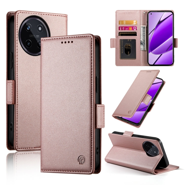 Side Buckle Magnetic Frosted Leather Phone Case, For Realme C75 / Realme 14x, For Realme 13+, For Realme 13 Pro / 13 Pro+ Global, For Realme GT 6 Global, For Realme 12+ / Narzo 70 Pro, For Realme 12, For Realme 12 Pro / 12 Pro+, For Realme C67 4G Globa...