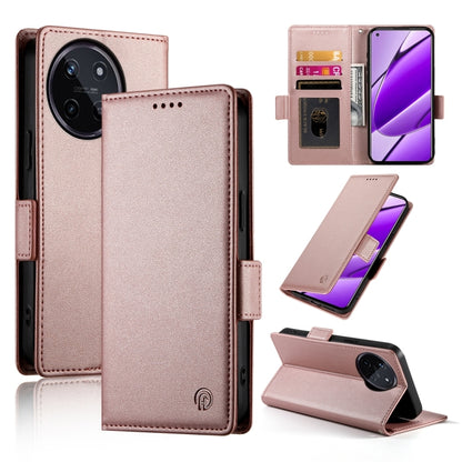 Side Buckle Magnetic Frosted Leather Phone Case, For Realme C75 / Realme 14x, For Realme 13+, For Realme 13 Pro / 13 Pro+ Global, For Realme GT 6 Global, For Realme 12+ / Narzo 70 Pro, For Realme 12, For Realme 12 Pro / 12 Pro+, For Realme C67 4G Globa...