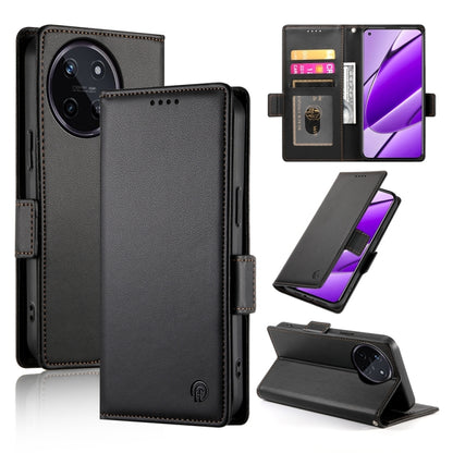 Side Buckle Magnetic Frosted Leather Phone Case, For Realme C75 / Realme 14x, For Realme 13+, For Realme 13 Pro / 13 Pro+ Global, For Realme GT 6 Global, For Realme 12+ / Narzo 70 Pro, For Realme 12, For Realme 12 Pro / 12 Pro+, For Realme C67 4G Globa...