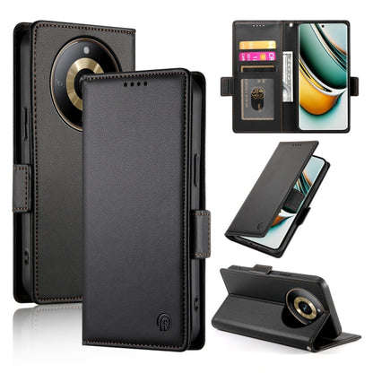 Side Buckle Magnetic Frosted Leather Phone Case, For Realme C75 / Realme 14x, For Realme 13+, For Realme 13 Pro / 13 Pro+ Global, For Realme GT 6 Global, For Realme 12+ / Narzo 70 Pro, For Realme 12, For Realme 12 Pro / 12 Pro+, For Realme C67 4G Globa...
