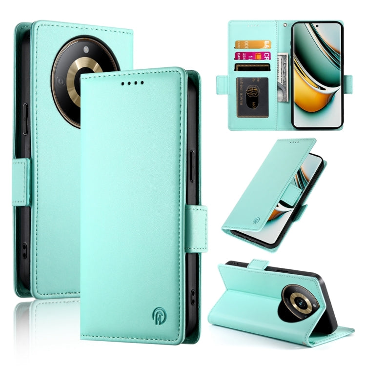 Side Buckle Magnetic Frosted Leather Phone Case, For Realme C75 / Realme 14x, For Realme 13+, For Realme 13 Pro / 13 Pro+ Global, For Realme GT 6 Global, For Realme 12+ / Narzo 70 Pro, For Realme 12, For Realme 12 Pro / 12 Pro+, For Realme C67 4G Globa...