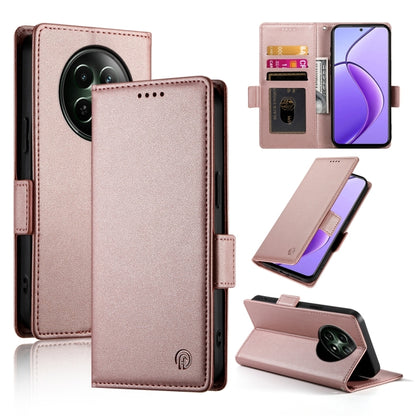 Side Buckle Magnetic Frosted Leather Phone Case, For Realme C75 / Realme 14x, For Realme 13+, For Realme 13 Pro / 13 Pro+ Global, For Realme GT 6 Global, For Realme 12+ / Narzo 70 Pro, For Realme 12, For Realme 12 Pro / 12 Pro+, For Realme C67 4G Globa...