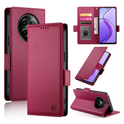 Side Buckle Magnetic Frosted Leather Phone Case, For Realme C75 / Realme 14x, For Realme 13+, For Realme 13 Pro / 13 Pro+ Global, For Realme GT 6 Global, For Realme 12+ / Narzo 70 Pro, For Realme 12, For Realme 12 Pro / 12 Pro+, For Realme C67 4G Globa...