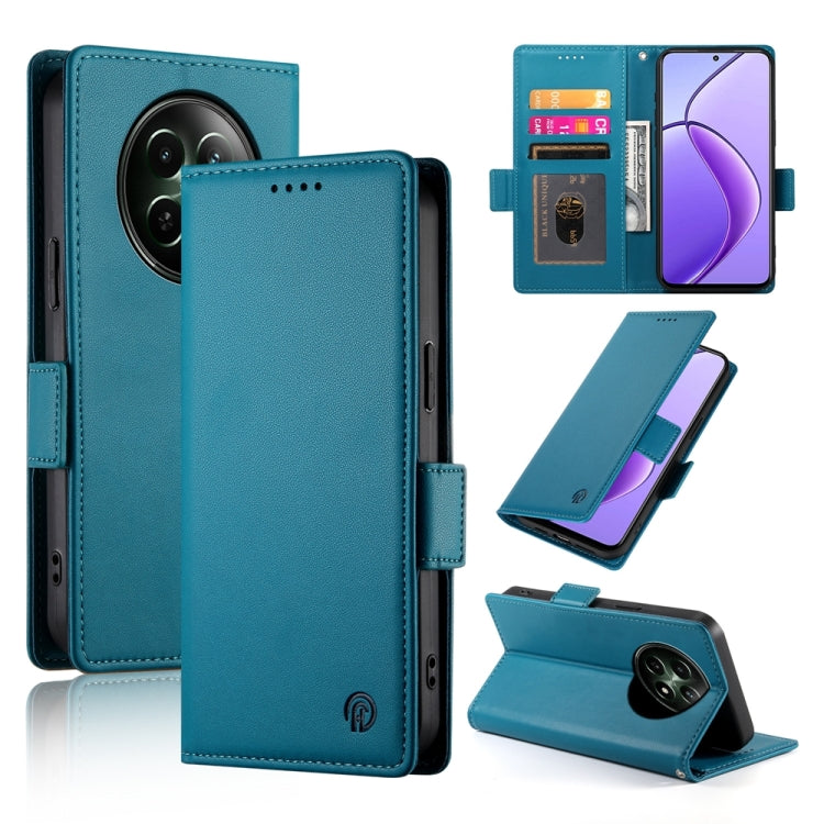 Side Buckle Magnetic Frosted Leather Phone Case, For Realme C75 / Realme 14x, For Realme 13+, For Realme 13 Pro / 13 Pro+ Global, For Realme GT 6 Global, For Realme 12+ / Narzo 70 Pro, For Realme 12, For Realme 12 Pro / 12 Pro+, For Realme C67 4G Globa...