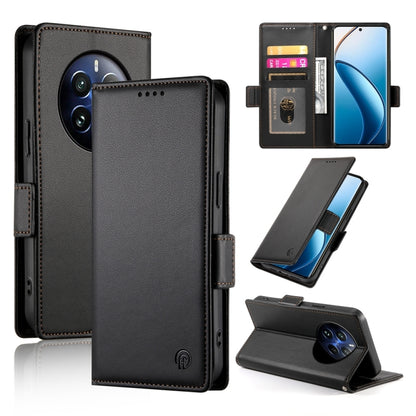 Side Buckle Magnetic Frosted Leather Phone Case, For Realme C75 / Realme 14x, For Realme 13+, For Realme 13 Pro / 13 Pro+ Global, For Realme GT 6 Global, For Realme 12+ / Narzo 70 Pro, For Realme 12, For Realme 12 Pro / 12 Pro+, For Realme C67 4G Globa...