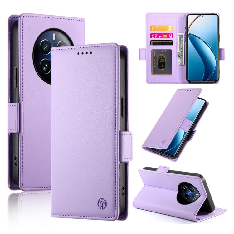 Side Buckle Magnetic Frosted Leather Phone Case, For Realme C75 / Realme 14x, For Realme 13+, For Realme 13 Pro / 13 Pro+ Global, For Realme GT 6 Global, For Realme 12+ / Narzo 70 Pro, For Realme 12, For Realme 12 Pro / 12 Pro+, For Realme C67 4G Globa...