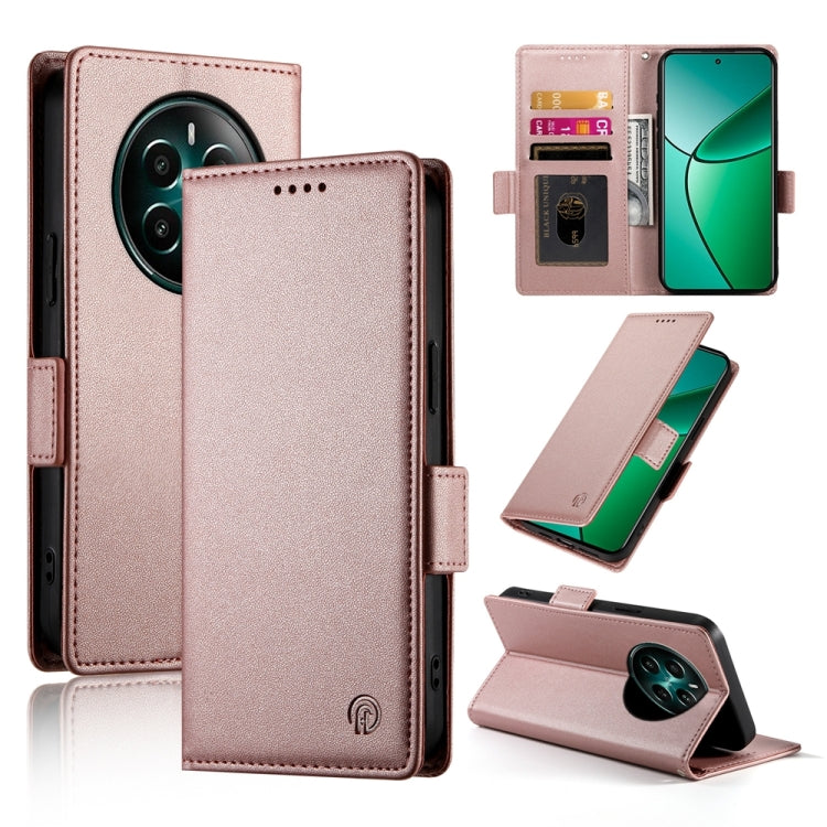 Side Buckle Magnetic Frosted Leather Phone Case, For Realme C75 / Realme 14x, For Realme 13+, For Realme 13 Pro / 13 Pro+ Global, For Realme GT 6 Global, For Realme 12+ / Narzo 70 Pro, For Realme 12, For Realme 12 Pro / 12 Pro+, For Realme C67 4G Globa...
