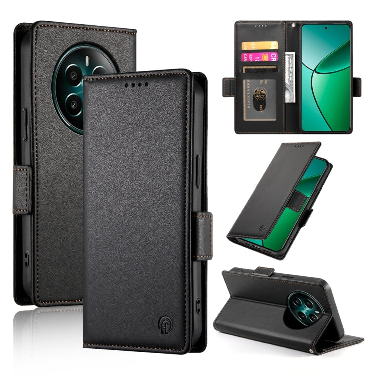 Side Buckle Magnetic Frosted Leather Phone Case, For Realme C75 / Realme 14x, For Realme 13+, For Realme 13 Pro / 13 Pro+ Global, For Realme GT 6 Global, For Realme 12+ / Narzo 70 Pro, For Realme 12, For Realme 12 Pro / 12 Pro+, For Realme C67 4G Globa...