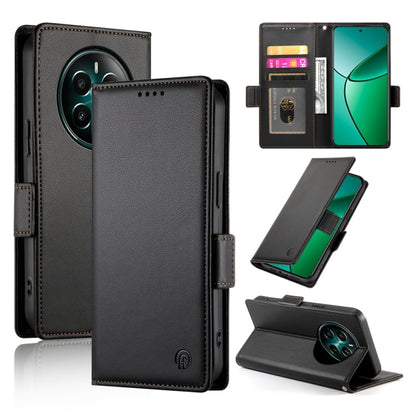 Side Buckle Magnetic Frosted Leather Phone Case, For Realme C75 / Realme 14x, For Realme 13+, For Realme 13 Pro / 13 Pro+ Global, For Realme GT 6 Global, For Realme 12+ / Narzo 70 Pro, For Realme 12, For Realme 12 Pro / 12 Pro+, For Realme C67 4G Globa...