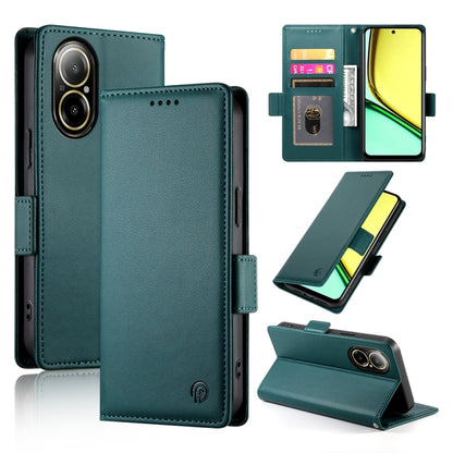 Side Buckle Magnetic Frosted Leather Phone Case, For Realme C75 / Realme 14x, For Realme 13+, For Realme 13 Pro / 13 Pro+ Global, For Realme GT 6 Global, For Realme 12+ / Narzo 70 Pro, For Realme 12, For Realme 12 Pro / 12 Pro+, For Realme C67 4G Globa...