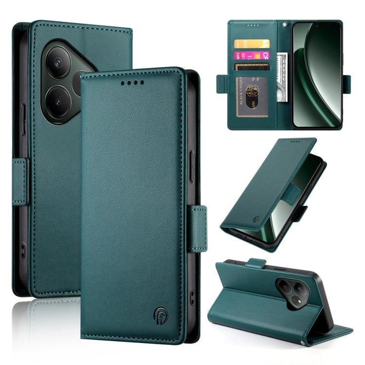 Side Buckle Magnetic Frosted Leather Phone Case, For Realme C75 / Realme 14x, For Realme 13+, For Realme 13 Pro / 13 Pro+ Global, For Realme GT 6 Global, For Realme 12+ / Narzo 70 Pro, For Realme 12, For Realme 12 Pro / 12 Pro+, For Realme C67 4G Globa...