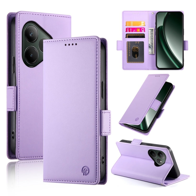 Side Buckle Magnetic Frosted Leather Phone Case, For Realme C75 / Realme 14x, For Realme 13+, For Realme 13 Pro / 13 Pro+ Global, For Realme GT 6 Global, For Realme 12+ / Narzo 70 Pro, For Realme 12, For Realme 12 Pro / 12 Pro+, For Realme C67 4G Globa...