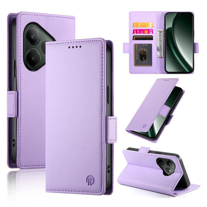 Side Buckle Magnetic Frosted Leather Phone Case, For Realme C75 / Realme 14x, For Realme 13+, For Realme 13 Pro / 13 Pro+ Global, For Realme GT 6 Global, For Realme 12+ / Narzo 70 Pro, For Realme 12, For Realme 12 Pro / 12 Pro+, For Realme C67 4G Globa...