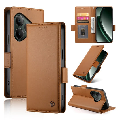 Side Buckle Magnetic Frosted Leather Phone Case, For Realme C75 / Realme 14x, For Realme 13+, For Realme 13 Pro / 13 Pro+ Global, For Realme GT 6 Global, For Realme 12+ / Narzo 70 Pro, For Realme 12, For Realme 12 Pro / 12 Pro+, For Realme C67 4G Globa...