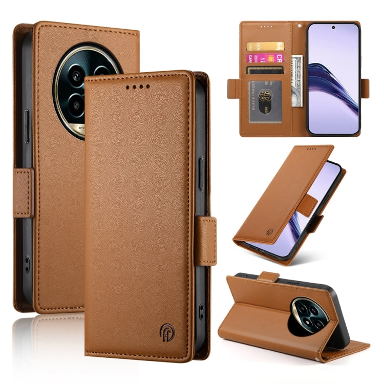 Side Buckle Magnetic Frosted Leather Phone Case, For Realme C75 / Realme 14x, For Realme 13+, For Realme 13 Pro / 13 Pro+ Global, For Realme GT 6 Global, For Realme 12+ / Narzo 70 Pro, For Realme 12, For Realme 12 Pro / 12 Pro+, For Realme C67 4G Globa...