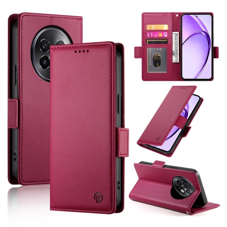 Side Buckle Magnetic Frosted Leather Phone Case, For Realme C75 / Realme 14x, For Realme 13+, For Realme 13 Pro / 13 Pro+ Global, For Realme GT 6 Global, For Realme 12+ / Narzo 70 Pro, For Realme 12, For Realme 12 Pro / 12 Pro+, For Realme C67 4G Globa...