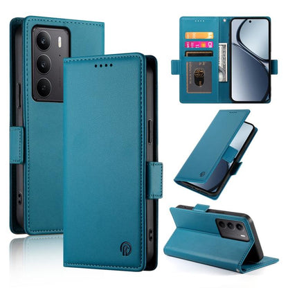 Side Buckle Magnetic Frosted Leather Phone Case, For Realme C75 / Realme 14x, For Realme 13+, For Realme 13 Pro / 13 Pro+ Global, For Realme GT 6 Global, For Realme 12+ / Narzo 70 Pro, For Realme 12, For Realme 12 Pro / 12 Pro+, For Realme C67 4G Globa...