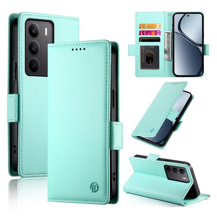 Side Buckle Magnetic Frosted Leather Phone Case, For Realme C75 / Realme 14x, For Realme 13+, For Realme 13 Pro / 13 Pro+ Global, For Realme GT 6 Global, For Realme 12+ / Narzo 70 Pro, For Realme 12, For Realme 12 Pro / 12 Pro+, For Realme C67 4G Globa...