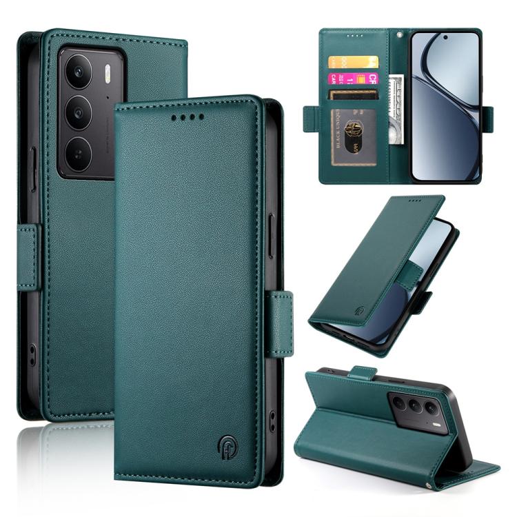Side Buckle Magnetic Frosted Leather Phone Case, For Realme C75 / Realme 14x, For Realme 13+, For Realme 13 Pro / 13 Pro+ Global, For Realme GT 6 Global, For Realme 12+ / Narzo 70 Pro, For Realme 12, For Realme 12 Pro / 12 Pro+, For Realme C67 4G Globa...