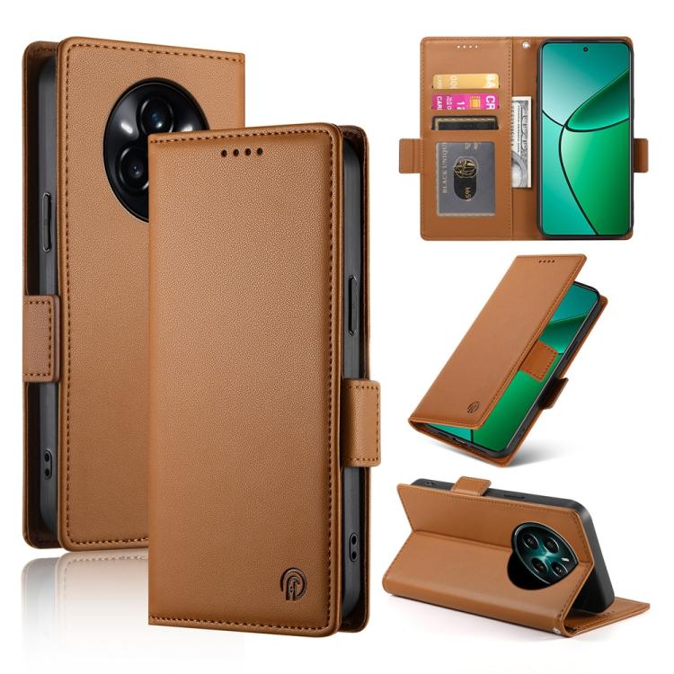 Side Buckle Magnetic Frosted Leather Phone Case, For Realme 16T 5G, For Realme C100 4G, For Realme C83 5G / C85 5G / Realme 15x 5G, For Realme 16 5G, For Realme 16 Pro+ 5G, For Realme 16 Pro 5G, For Realme C85 Pro 4G, For Realme 15T 5G                 ...
