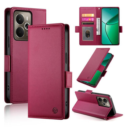 Side Buckle Magnetic Frosted Leather Phone Case, For Realme 16T 5G, For Realme C100 4G, For Realme C83 5G / C85 5G / Realme 15x 5G, For Realme 16 5G, For Realme 16 Pro+ 5G, For Realme 16 Pro 5G, For Realme C85 Pro 4G, For Realme 15T 5G                 ...