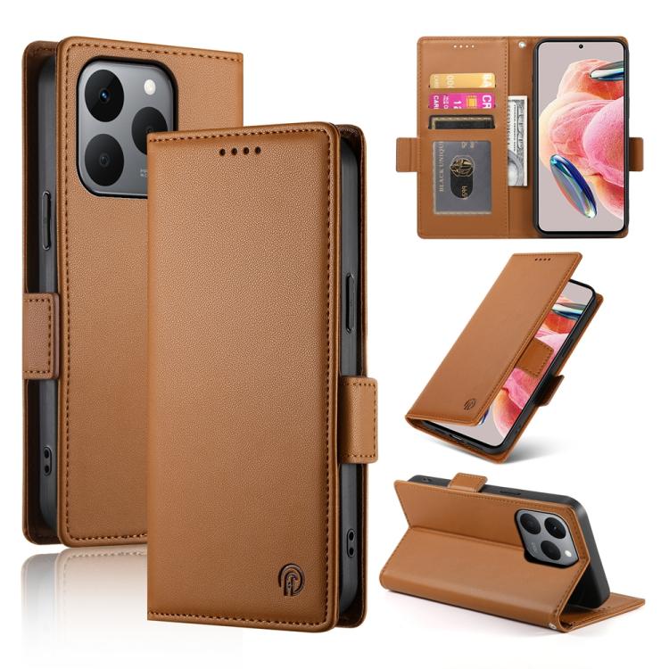 Side Buckle Magnetic Frosted Leather Phone Case, For Realme 16T 5G, For Realme C100 4G, For Realme C83 5G / C85 5G / Realme 15x 5G, For Realme 16 5G, For Realme 16 Pro+ 5G, For Realme 16 Pro 5G, For Realme C85 Pro 4G, For Realme 15T 5G                 ...