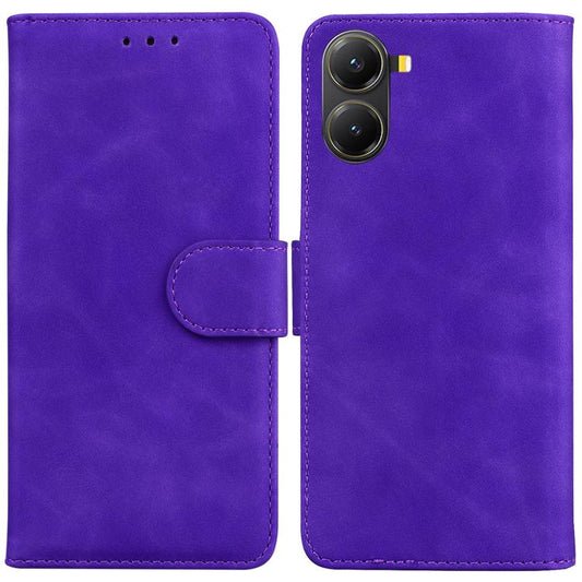 Skin Feel Pure Color Flip Leather Phone Case, For Redmi Turbo 4 / Xiaomi Poco X7 Pro, For Redmi Note 14 4G 163.25mm, For Redmi Note 14 5G, For Redmi Note 14 Pro / Note 14 Pro+ 5G, For Redmi 14C 4G, For Redmi 13 4G