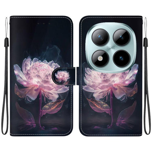 Crystal Texture Colored Drawing Leather Phone Case, For Redmi Note 15 Pro 5G Global 163.6mm, For Redmi 15C 5G / 4G EU 173mm / Poco C85 5G, For Redmi 15 5G Global / 15 4G SEA 169.5mm, For Redmi 15 5G / 4G EU 171mm, For Redmi Turbo 4 Pro / Xiaomi Poco F7...