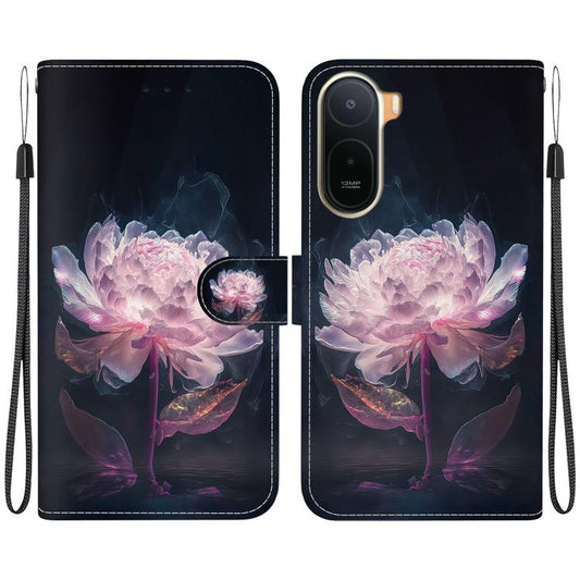 Crystal Texture Colored Drawing Leather Phone Case, For Redmi A7 Pro 4G / 5G 171mm / Poco C85x 5G, For Redmi 15a 5G, For Redmi Turbo 5 Max 5G / Poco X8 Pro Max 5G, For Redmi Turbo 5 5G / Poco X8 Pro 5G, For Redmi Note 15 Pro+ 5G 163.3mm / Poco M8 Pro 5...