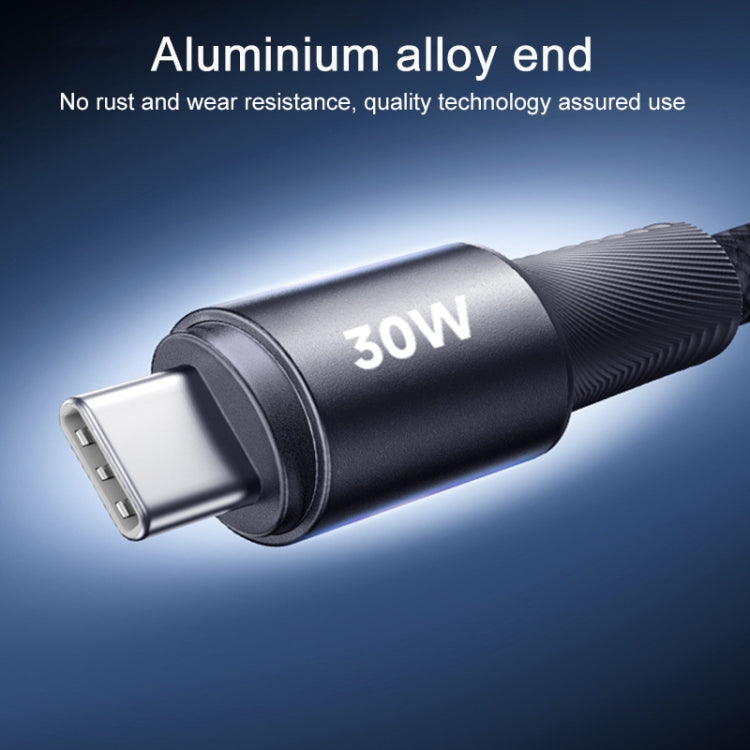 REMAX RC-C100 1.2m 30W Type-C to Type-C Fast Charging Braided Data Cable