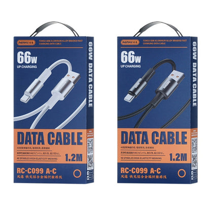REMAX RC-C100 1.2m 30W Type-C to Type-C Fast Charging Braided Data Cable