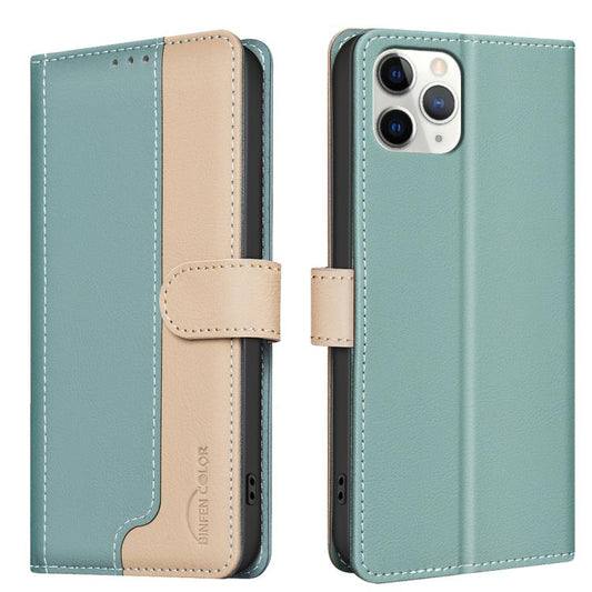 Color Matching RFID Anti-theft Leather Phone Case, For iPhone 12 Pro / 12, For iPhone 12 Pro Max, For iPhone 11 Pro Max, For iPhone 11, For iPhone 11 Pro, For iPhone XR, For iPhone XS Max, For iPhone 8 Plus / 7 Plus