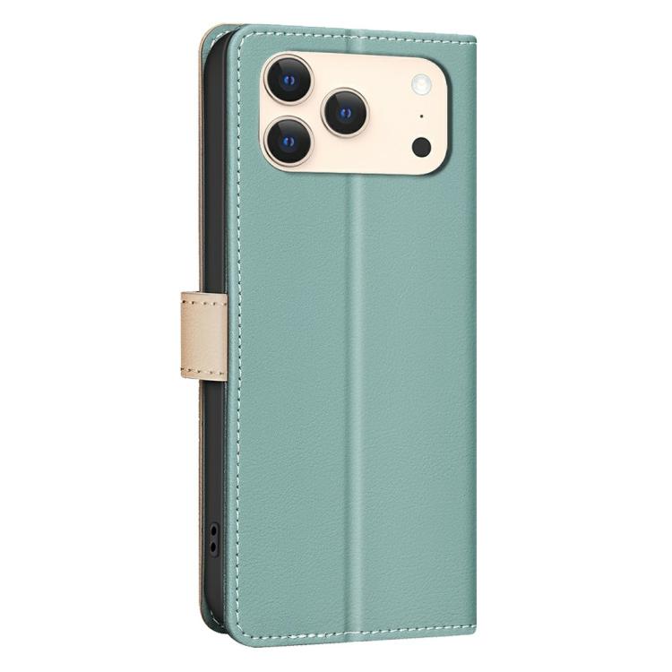 Color Matching RFID Anti-theft Leather Phone Case, For iPhone 18 Pro/17 Pro, For iPhone 18 Pro Max/17 Pro Max, For iPhone 17e / 16e, For iPhone 17, For iPhone Air, For iPhone 16 Pro Max, For iPhone 16 Pro, For iPhone 16 Plus, For iPhone 16             ...