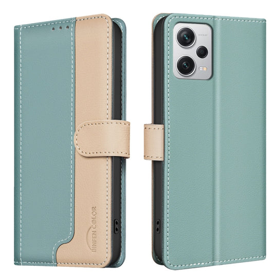 Color Matching RFID Anti-theft Leather Phone Case, For Xiaomi Redmi Note 12 Pro+ Global, For Xiaomi Redmi Note 12 Pro Global, For Xiaomi Redmi Note 12 5G Global / Poco X5, For Xiaomi Redmi Note 11 Pro / 11 Pro 5G Global, For Xiaomi Redmi 10 5G / Note 1...