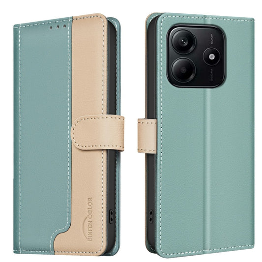 Color Matching RFID Anti-theft Leather Phone Case, For Redmi Note 14 5G, For Redmi Note 14 Pro 5G / Note 14 Pro+ 5G, For Redmi 14C 4G, For Xiaomi Redmi A3, For Xiaomi Redmi Note 13 Pro 4G Global, For Xiaomi Redmi Note 13 4G Global                      ...