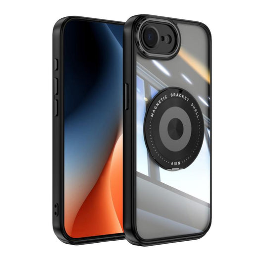 360 Holder Magsafe Acrylic Hybrid TPU Phone Case, For iPhone 17e / 16e, For iPhone 16 Pro Max, For iPhone 16 Pro, For iPhone 16 Plus, For iPhone 16, For iPhone 15 Pro Max, For iPhone 15 Pro, For iPhone 15, For iPhone 14, For iPhone 14 Pro
