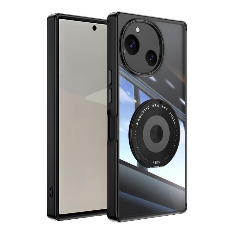 360 Holder Magsafe Acrylic Hybrid TPU Phone Case, For Sharp Aquos Wish6, For Sharp Aquos R10 5G, For Sharp Aquos Wish4 5G