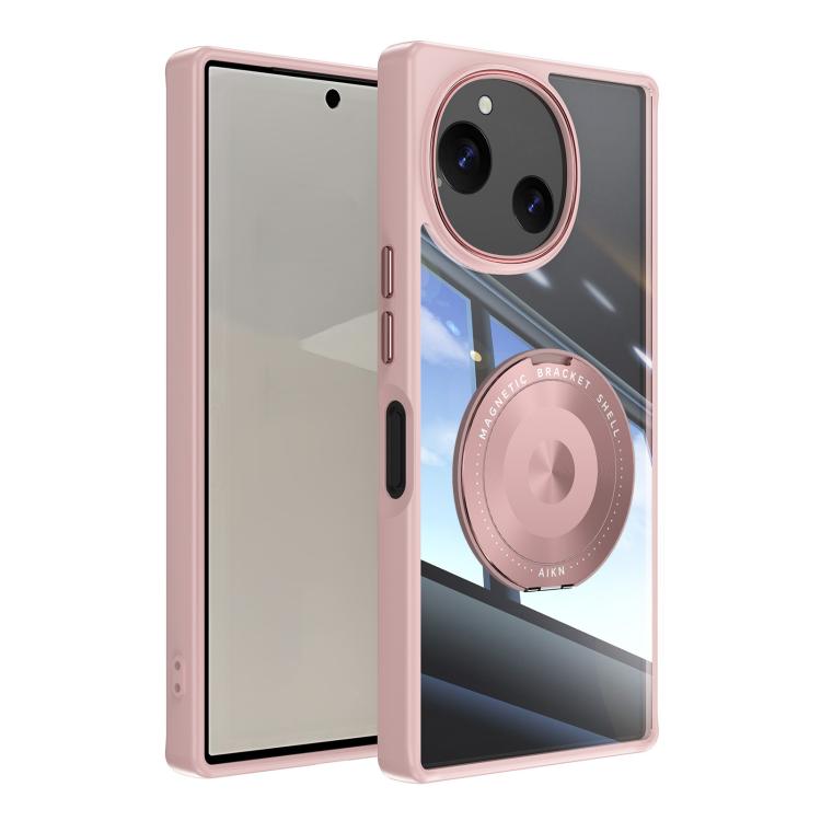 360 Holder Magsafe Acrylic Hybrid TPU Phone Case, For Sharp Aquos Wish6, For Sharp Aquos R10 5G, For Sharp Aquos Wish4 5G