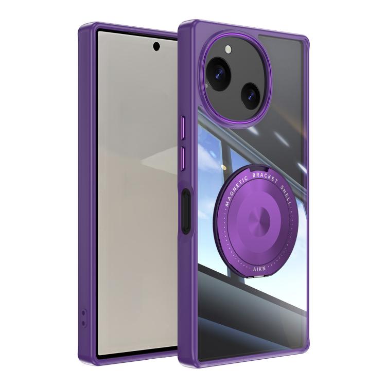 360 Holder Magsafe Acrylic Hybrid TPU Phone Case, For Sharp Aquos Wish6, For Sharp Aquos R10 5G, For Sharp Aquos Wish4 5G