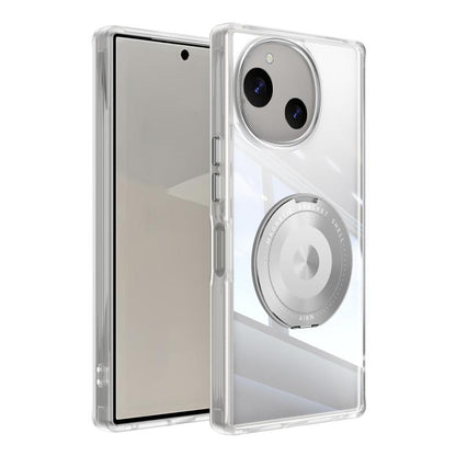 360 Holder Magsafe Acrylic Hybrid TPU Phone Case, For Sharp Aquos Wish6, For Sharp Aquos R10 5G, For Sharp Aquos Wish4 5G