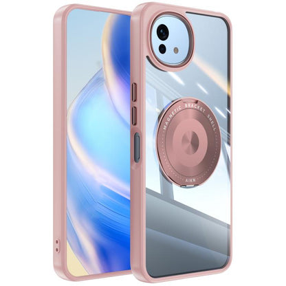360 Holder Magsafe Acrylic Hybrid TPU Phone Case, For Sharp Aquos Wish6, For Sharp Aquos R10 5G, For Sharp Aquos Wish4 5G
