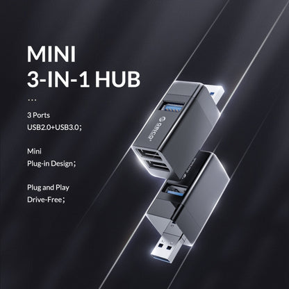 ORICO MINI-U32 3 in 1 USB Interface ABS Plastic Mini HUB Adapter, MINI-U32