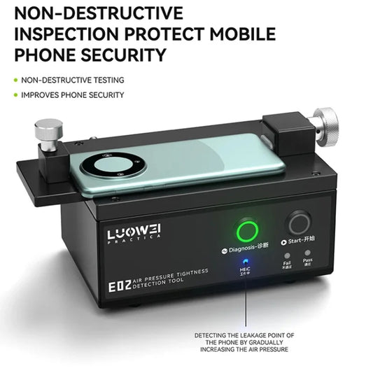 Luowei LW-E02 Phone Airtightness Electric Tester Supports Positive / Negative Pressure Test, US Plug, LW-E02