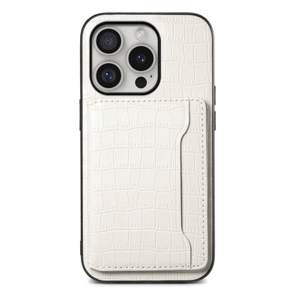 Crocodile Texture Card Bag Design Full Coverage Phone Case