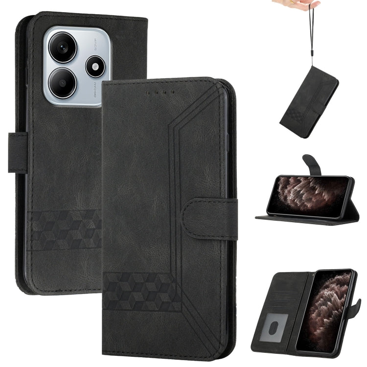 Cubic Skin Feel Flip Leather Phone Case, For Redmi A7 Pro 171mm / Poco C85x 5G, For Redmi Turbo 5 Max / Poco X8 Pro Max, For Redmi Turbo 5 5G / Poco X8 Pro 5G, For Redmi Note 15 4G / 5G 164mm / Poco M8 5G, For Redmi K90 Pro Max / Poco F8 Ultra         ...